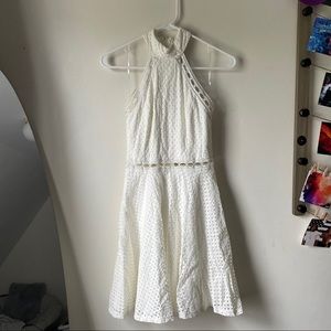 White eyelet dress